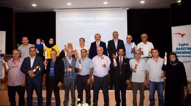 71 tapu hak sahiplerine teslim edildi