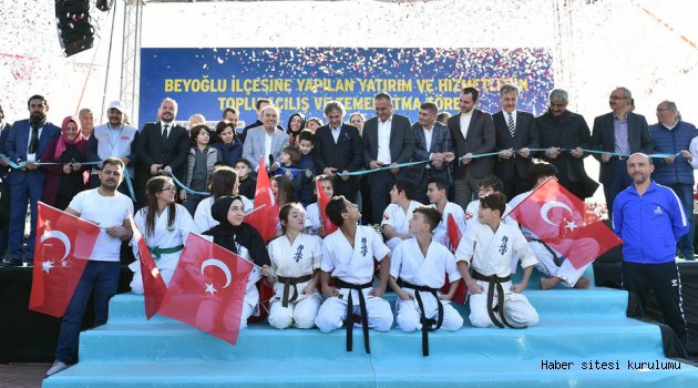 Beyoğlu’nda yapılan yatırımlar için toplu açılış töreni düzenlendi
