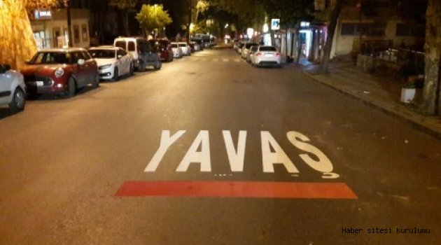 CADDE VE SOKAKLARA YATAY ÇİZGİ ÇALIŞMASI