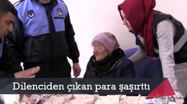 Dilenciden çıkan para hayrete düşürdü