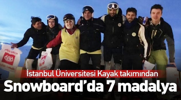 İstanbul Üniversitesi Kayak ve Snowboard Takımı´ndan 7 madalya