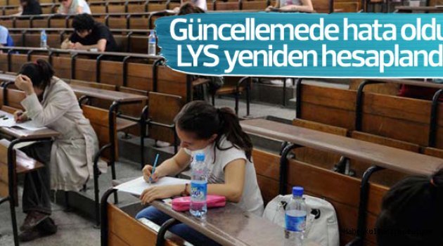 LYS sonuçları yeniden hesaplandı