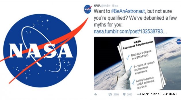 NASA sosyal medyadan Astronot arıyor