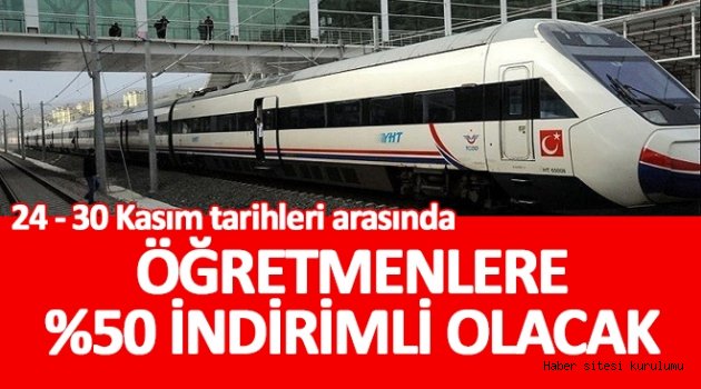 Öğretmenlere yüzde 50 indirim!