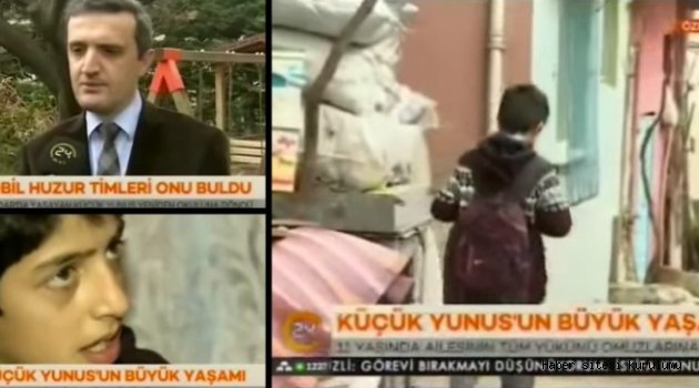SOKAKTA ÇALIŞAN YUNUS EMRE’NİN ELİNDEN ÜSKÜDAR BELEDİYESİ TUTTU
