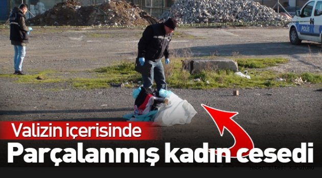 Valiz içerisinde parçalanmış kadın cesedi bulundu